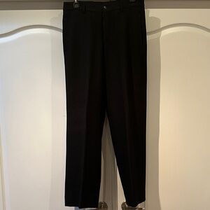 Men's Armani Wide Leg Black Dress Pants